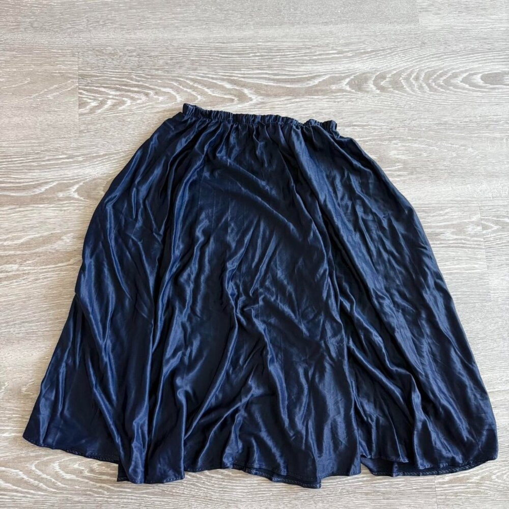 Women's Navy and Blue Skirt